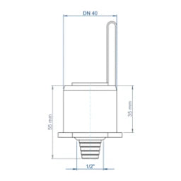 POLOPLAST PO Kondensatablauf POLO-KAL DN 40 / 1/2" – 02357
