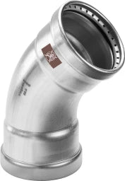 VIEGA Viega Bogen 45 Grad mit SC Temponox XL 1726XL in 76,1mm Stahl nichtrostend – 809 928
