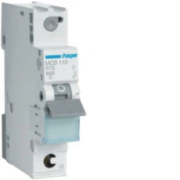 HAGER LS-Schalter 1polig 6kA C-10A 1M QC – MCS110