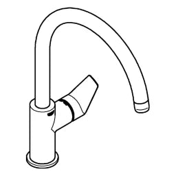 GROHE Grohe BauEdge EH-Spültischbatterie Zero chrom – 31 367 001