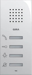 GIRA Wohnungsstation AP System 55 reinweiß glänzend – 125003