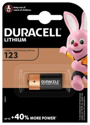 DURACELL Lithium Fotobatterie 3V 123, CR17345, 1er Blister – 123106