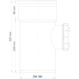 POLOPLAST PO Reinigungsrohr POLO-KAL XS DN 160 – 102346