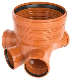 FUNKE KG-Schachtunterteil DN400/160 mit 3 Zuläufe/1 Ablauf inkl.Dichtung – KGSCHACHTU4001500029