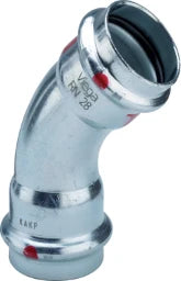 VIEGA Viega Bogen 45 Grad mit SC Prestabo 1126 in 35mm Stahl verzinkt – 558 307