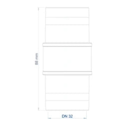 POLOPLAST PO Überschiebmuffe POLO-KAL XS DN 32 – 102310