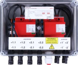 DEHN GAK Typ 1+2 im Gehäuse IP65 f. PV-Anl. 2MPPT mit je 2 Strings b. 1100V DC – 900987