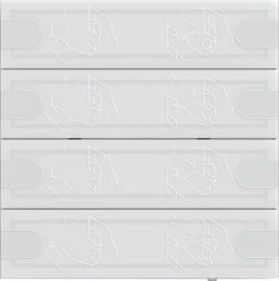 GIRA KNX Tastsens.4 Komfort 4f TS4 Weiß – 5004003