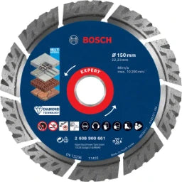BOSCH POWER TOOLS EXPERT MultiMaterial Diamanttrennscheibe n, 150 x 22,23 x 2,4 x 12 mm – 2 608 900 661