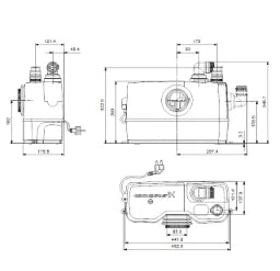GRUNDFOS Grundfos Sololift u.Kleinhebeanlagen f.1 WC u.HWB – 97775314