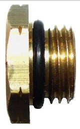 HERZ Herz Verschlusschraube DN8 mit O-Ring Dichtung, Aussensechskant. – 2027309