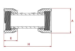 NORDS Nords Muffe R-201 3/8" Wkst.1.4404 / 316L – 11-0201-03