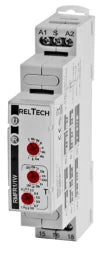 RELTECH Multifunktions-Zeitrelais, 10 Funktionen 1 Wechsler potenzialfrei 16A/250V AC – 001000072993