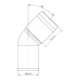 POLOPLAST PO Bogen POLO-KAL XS DN 40/45Grad – 102112