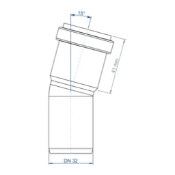 POLOPLAST PO Bogen POLO-KAL NG DN 32/15Grad – 02100