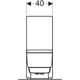 GEBERIT GE AquaClean Mera Classic, AP, Stand-WC Frontplatte Glas weiss, Komplettanlage – 146.240.SI.1