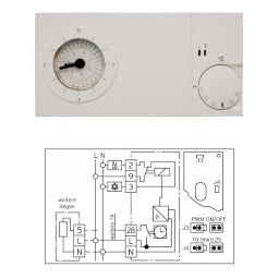 VAILLANT Vaillant Uhrenthermostat easy 3pt Uhrenthermostat mit Tagesprogramm 230 V – 2640350