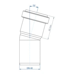 POLOPLAST PO Bogen POLO-KAL NG DN 40/15Grad – 02110