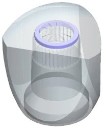 SCHMIEDL GS Atmos-Griff alleine Glasklar Kaltwasser – U2G325-1GK