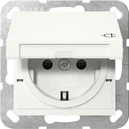 GIRA SCHUKO KD + SH System 55 Reinweiß m – 441427