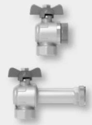 VOGEL&NOOT FLOORTEC Kugelhahn Set vertikal 1" IG x 1" AG – FJAMVNP44F44V70