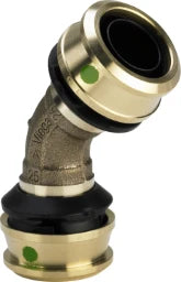 VIEGA Viega Winkelkupplung mit SC Raxofix 5326 in 50mm Siliziumbronze 45 Grad – 647 100