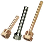 JAKO Thermometer Tauchrohr Messing 1/2"x45mm ohne Bohrung – 04-756