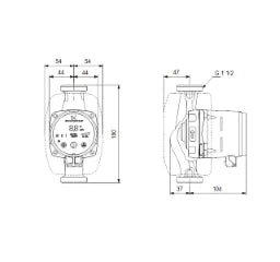 GRUNDFOS Grundfos Hocheffizienz Umwälzpumpe ALPHA2 25-60 N 180mm 1x230V G1_1/2 DACH – 99271971