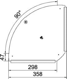 OBO Deckel für 90°-Bogen B300mm Stahl bandve rzinkt – 6036906