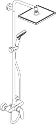 HANSGROHE HG Crometta E 240 Showerpipe Einhebelmischer chrom – 27284000