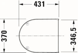 DURAVIT Duravit Starck 3 WC-Sitz mit Absenkaut. Scharnier Edelstahl, weiß – 0063890000