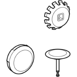 GEBERIT GE Fertigbauset zu Badewannenablauf d52mm, chrom, inkl. 4-Kant Mitnehmer – 245.445.21.1