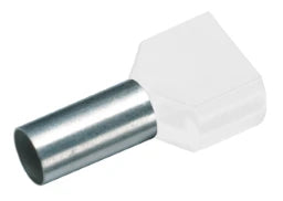 CIMCO Zwillingsaderendhülse 2 x 0,5 mm² x 8 mm , weiß – 187717