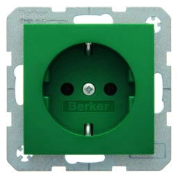 BERKER Steckdose SCHUKO S.1 grün, glänzend – 47438913