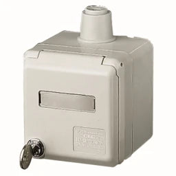 MENNEKES AP CEE-Wandsteckdose Cepex 16A 5p 400V 6h IP44 lichtgrau+Schloss+Be – 4165