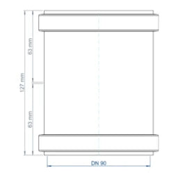 POLOPLAST PO Doppelmuffe POLO-KAL NG DN 90 – 02307