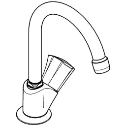 GROHE Grohe Costa L Standventil Markierung blau, chrom – 20 393 001