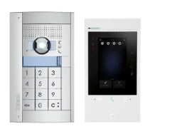 BTICINO Flex"ONE Video-Set mit Türstation SFERA inkl. Codelockmodul + CLASSE 300EOS – 363920