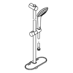 GROHE Grohe Euphoria Brausegarnitur 600mm Schlauch 1750mm Seifenschale chrom – 27 243 001