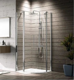 NOVELLINI NO Young 2.0 R Runddusche EB 71cm 97,5-99,5x200cm ESG-Klar Chrom – Y2R100-1K