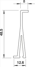 OBO Trennwand 60x2000mm Polyvinylchlorid lic htgrau RAL 7035 – 6023118