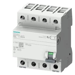 SIEMENS FI-Schutzschalter, 4-polig, Typ B, kurzz eitverzögert, In: 40 A, 300 mA – 5SV36444