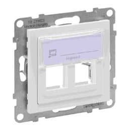 LEGRAND SEANO 2-fach Adapter für Key-Stone Daten dosen, Farbe: Ultraweiss – 765602