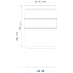 POLOPLAST PO Langmuffe POLO-KAL 3S DN 125 – 102705