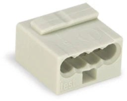 WAGO MICRO Verbindungsklemme 4-polig max. 0,8 mm², hellgrau – 243-304