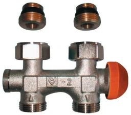 HERZ Herz-3000-Anschlussteil f.Zweirohranl. Fig.3692(91) D-FormRp 1/2"x G 3/4" – 1369291