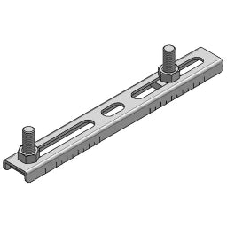 MEFA Doppelhalter VSG mit Gewindestift, Achsabstand L 46 - 154 mm – 0590126