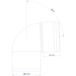 POLOPLAST PO Bogen POLO-KAL 3S DN 110/87Grad – 102535