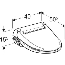 GEBERIT GE AquaClean 4000 Aufsatzgeraet weiss – 146.130.11.1