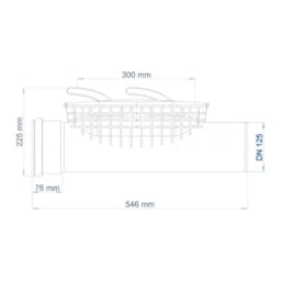 POLOPLAST PO Reinigungsrohr POLO-EHP Control DN 125, blau – 01901
